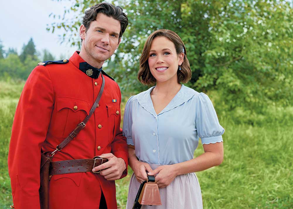 When Calls the Heart on W Network. Pictured: Will love bloom for Nathan Grant (Kevin McGarry) and Elizabeth Thatcher (Erin Krakow)?