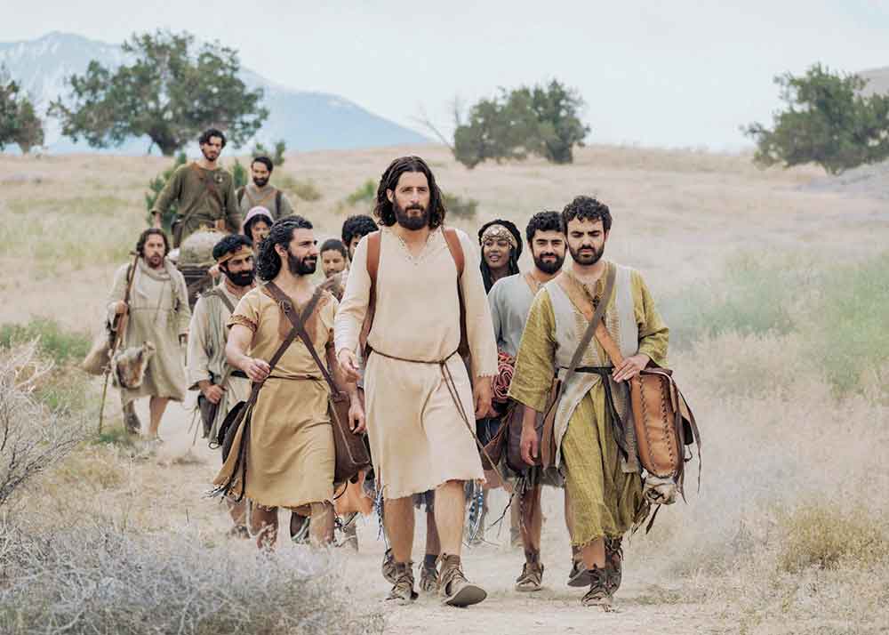 The Chosen on KTLA. Pictured: Jesus (Jonathan Roumie) leads his followers on an uplifting, yet oft-unexpected, path.