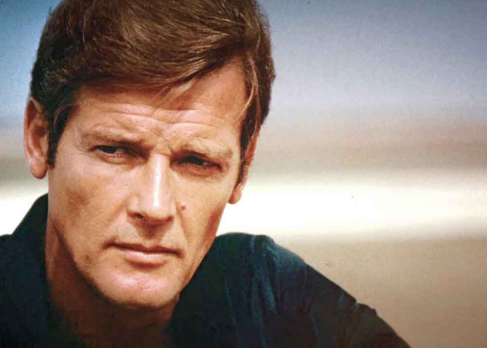 From Roger Moore with Love on KTLA. Pictured: Roger Moore.