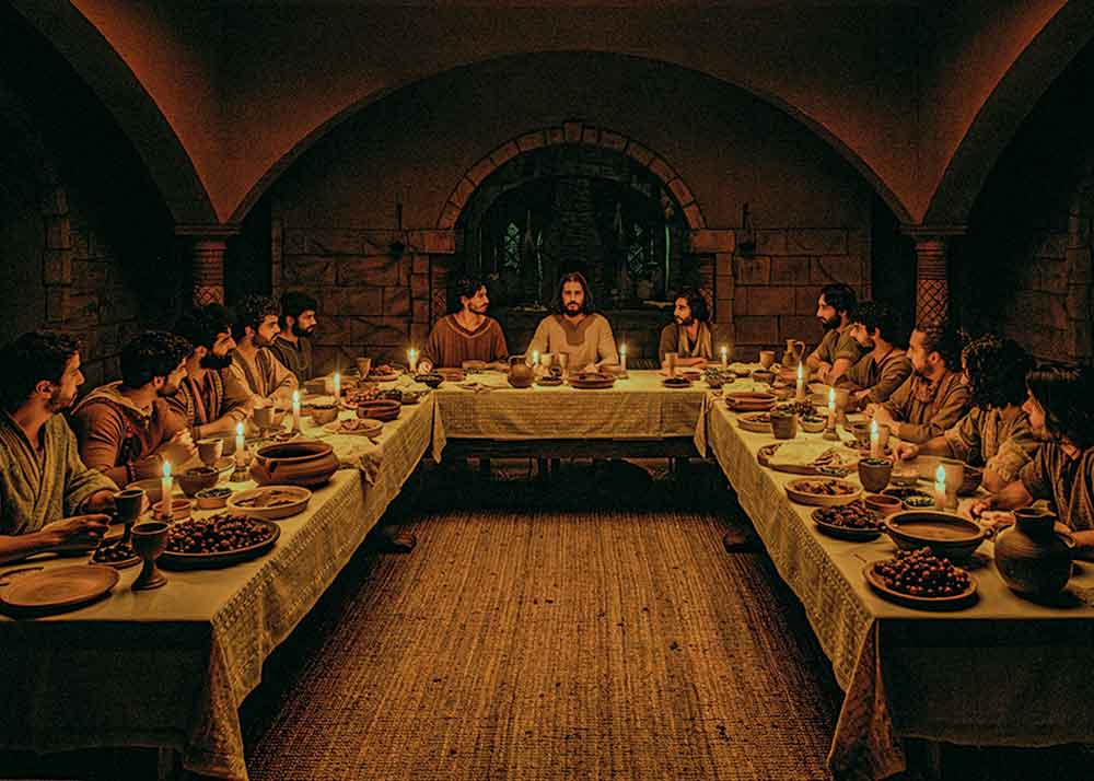 The Chosen, in theatres Friday, March 28. Then streaming on Prime Video. Pictured: The Last Supper is one of the many pivotal moments depicted in season five.