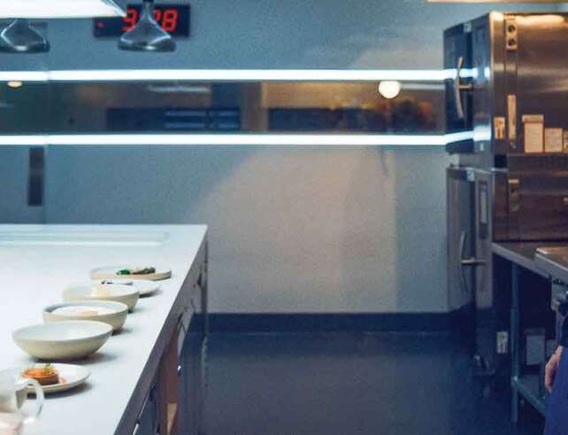 The Bear on Disney+. Pictured: In season four, Carmy (Jeremy Allen White) struggles to keep his new restaurant afloat.