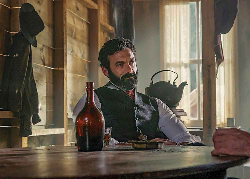 The Gilded Age on HBO Canada. Pictured: Railroad mogul George Russell (Morgan Spector) faces a crisis in his business that threatens to ruin him. 
