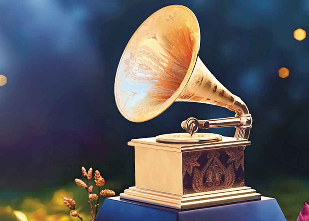 A Grammy Salute to Earth, Wind & Fire Live: The 21st of September on CBS; Pictured: A Grammy statue.