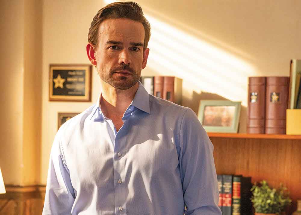 Sheriff Country on Global & CBS. Pictured: Christopher Gorham as Travis Fraley.
