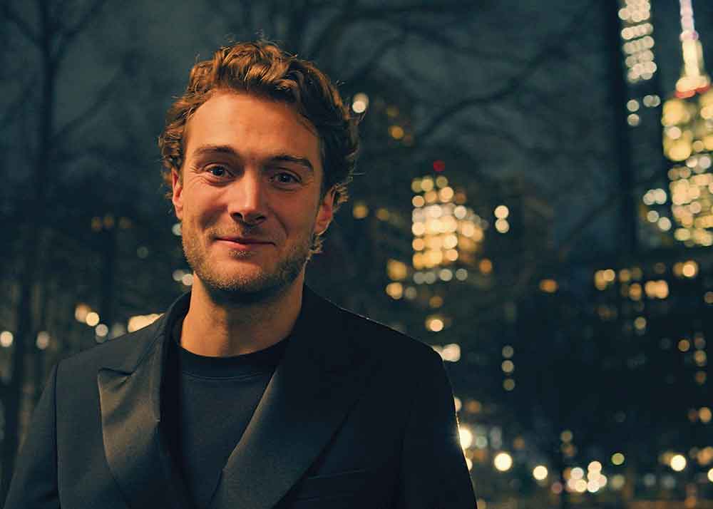 Knife Edge: Chasing Michelin Stars on Apple TV. Pictured: Host Jesse Burgess guides viewers through the intensity and dedication of receiving a Michelin star.