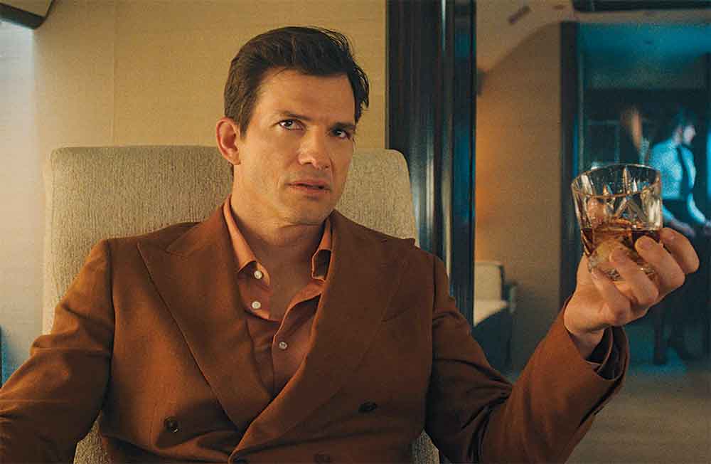 The Beauty on Disney+. Pictured: Ashton Kutcher is Byron Forst, ruthless tech billionaire who is CEO of The Corporation.