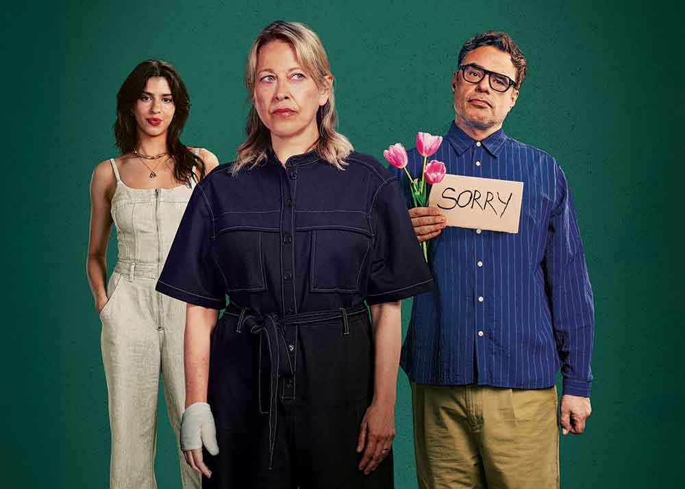 Alice & Steve on Disney+. Pictured: Yali Topol Margalith and Nicola Walker.