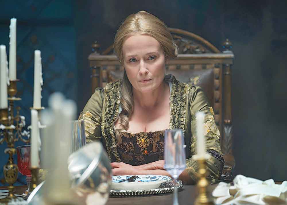 The Vampire Lestat on AMC. Pictured: Gabriella de Lioncourt (Jennifer Ehle), Lestat’s undead mother.