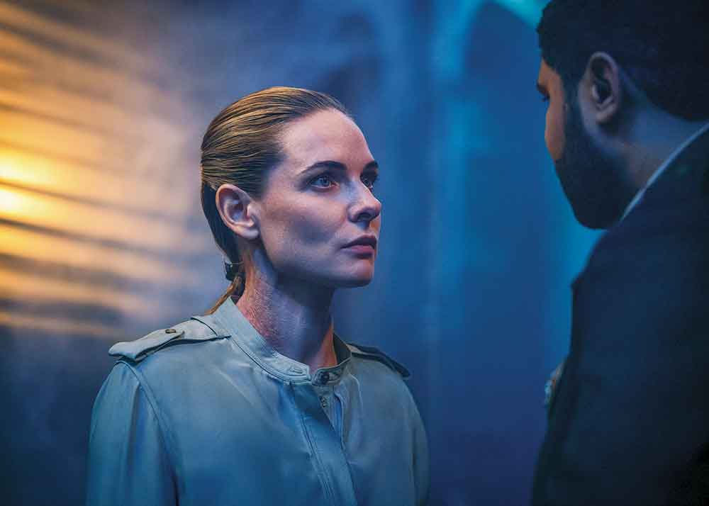 Silo on Apple TV. Pictured: Rebecca Ferguson is Juliet, an engineer who unexpectedly finds herself becoming sheriff, and then mayor of the subterranean community.