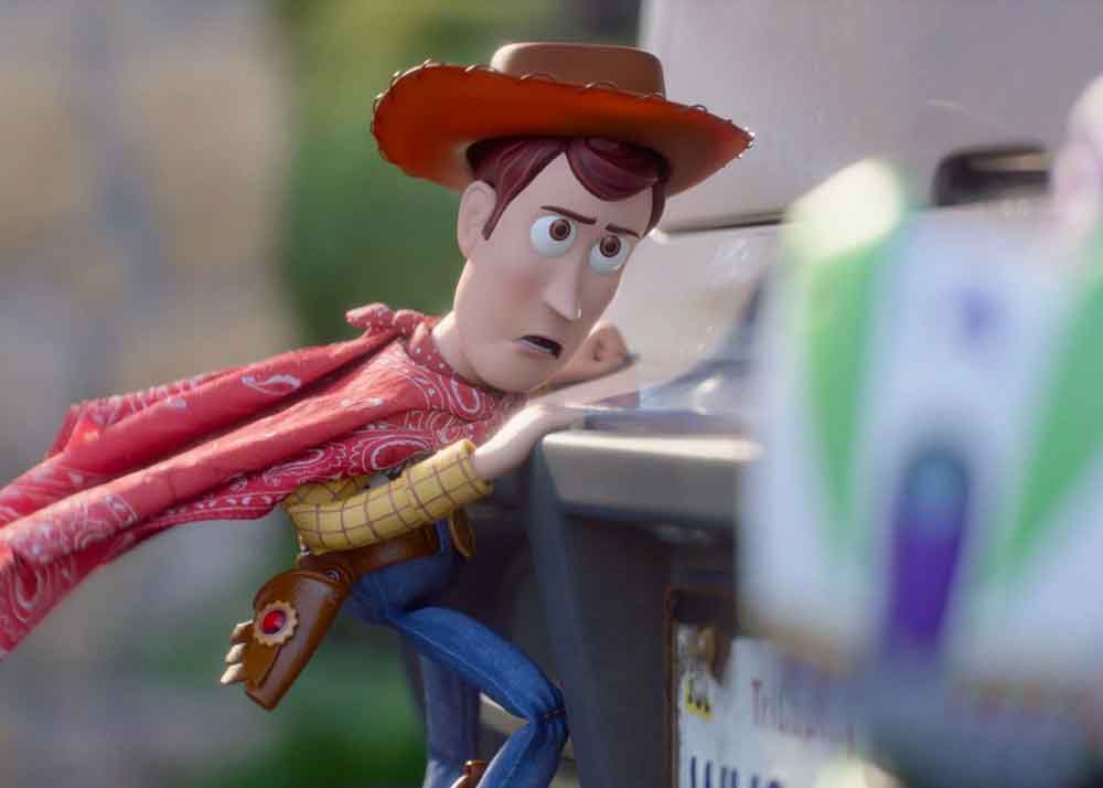 Toy Story 5, in theatres. Pictured: Woody, voiced by Tom Hanks.